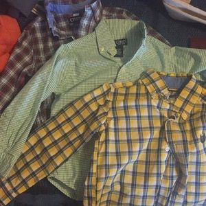Lot of 4 4T button up shirts boys Chaps